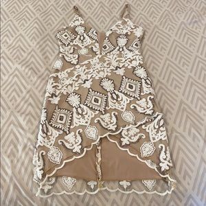 White high low dress